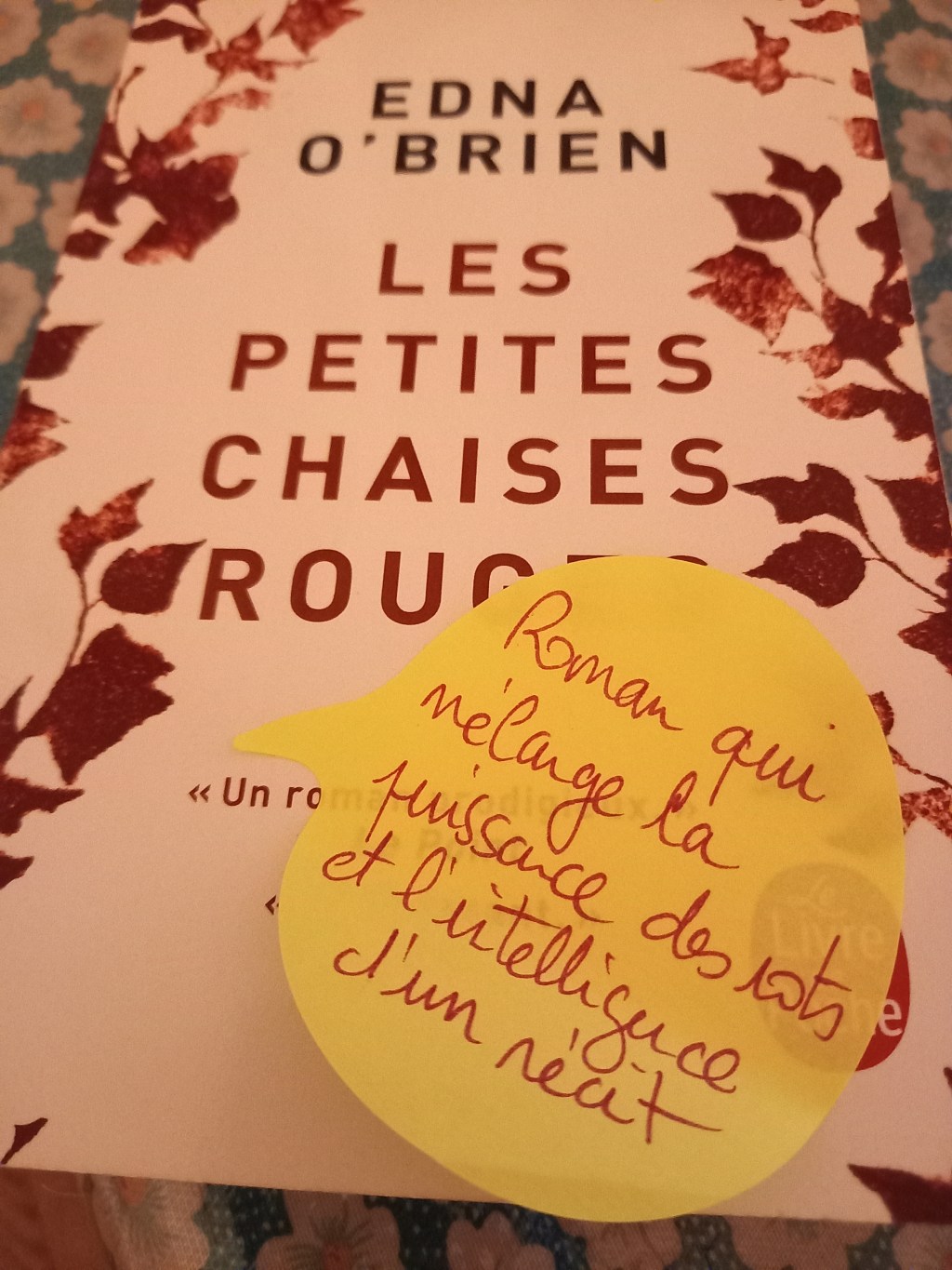 Les petites chaises rouges d&rsquo;Edna&nbsp;o&rsquo;Brien