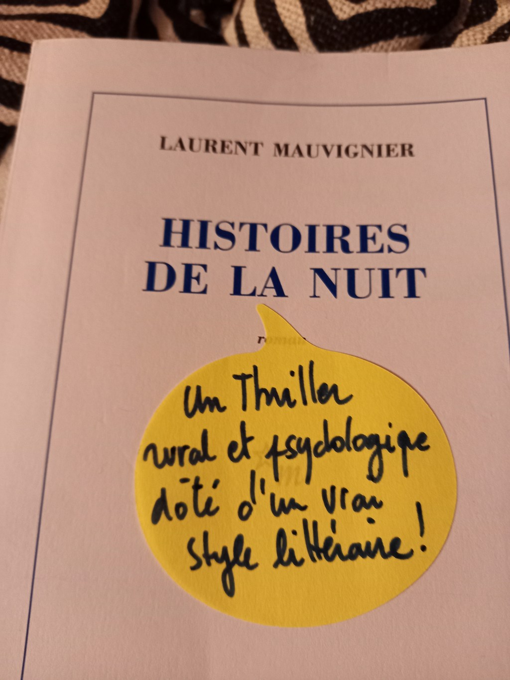 Histoires de la nuit de Laurent&nbsp;Mauvignier
