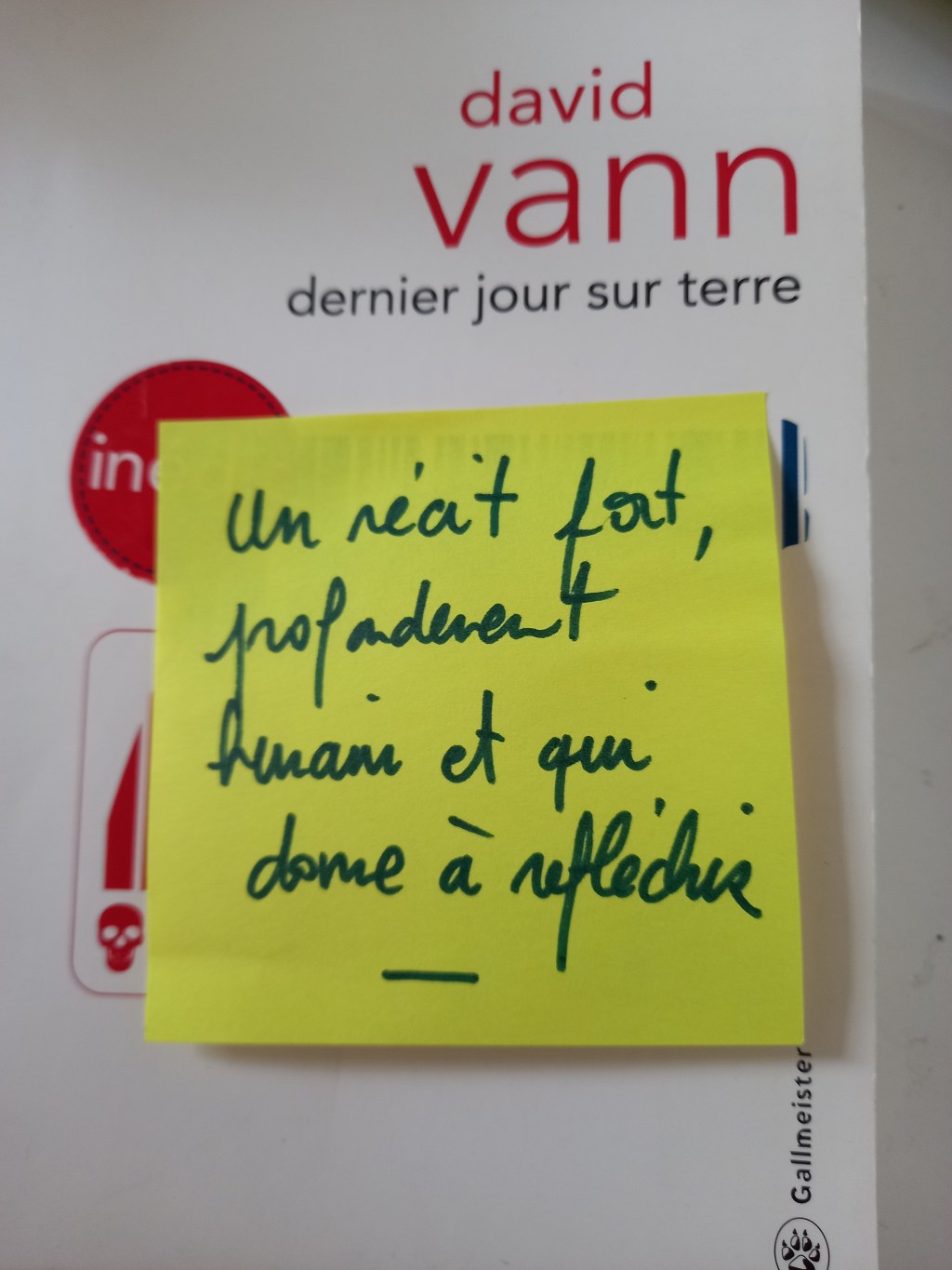 Dernier jour sur terre de David&nbsp;Vann