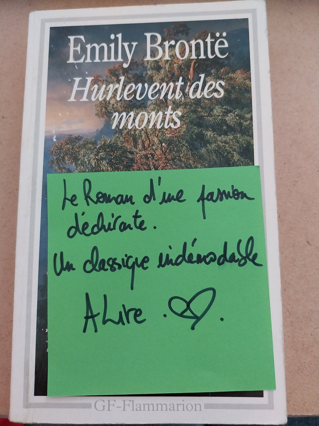 Les hauts de Hurle-vent / Hurlevent des monts d’Emily Brontë